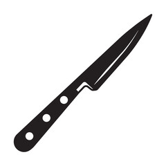 Kitchen knife flat vector icon for apps or websites