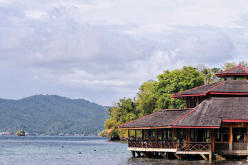 Fototapeta premium A picture of a beautiful resort