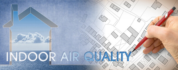 Indoor air quality - Healthy lifestyle with a small house against the sea along the coastline
