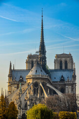 Fototapeta na wymiar Notre Dame Paris cathedral