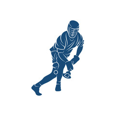 Fototapeta na wymiar Sport Lacrosse design vector illustration, Creative Lacrosse logo design concept template, symbols icons