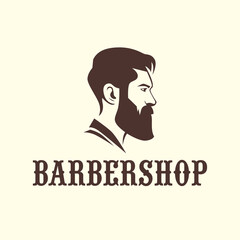 Barbershop logo. Barbershop emblem	
