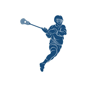 Sport Lacrosse design vector illustration, Creative Lacrosse logo design concept template, symbols icons
