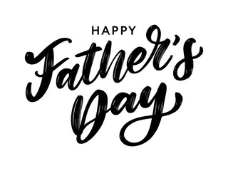 Happy fathers day. Lettering. Holiday calligraphy text