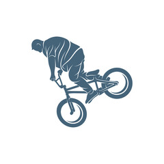 BMX design vector illustration, Creative BMX logo design concept template, symbols icons