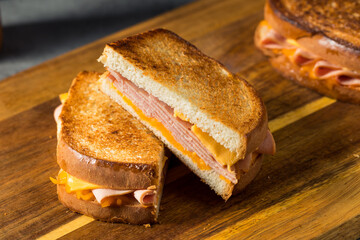 Homemade Ham and Grilled Cheese Sandwich