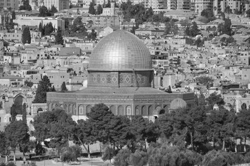 JERUSALEM ISRAEL 23 10 16: Temple Mount known as the the Noble Sanctuary of Jerusalem located in...