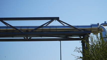 Rohrbrücke, Rohrleitungsbrücke, Fernwärmebrücke, Fernwärme, Fernwärmerohrleitungsbau,...