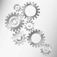 Vector illustration of gears 