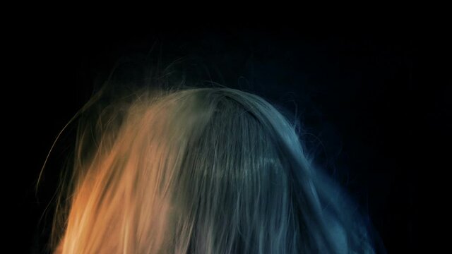 Head Banging Person With Big Hair