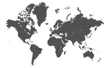 Vector political world map