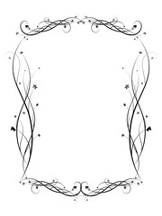 curly frame of weaving grapes. exquisite ornament