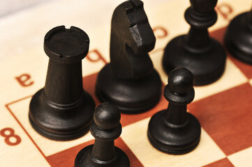 chess on a chessboard