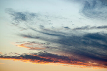 Abstraction of the sky at sunrise