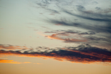 Naklejka na ściany i meble Abstraction of the sky at sunrise