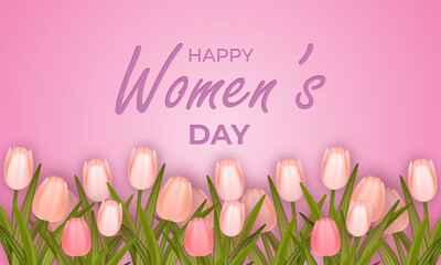 Happy Women`s Day background greeting card collection . Vector Illustration