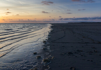 Coucher de soleil baie de Somme