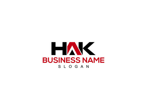 HAK Logo Letter Design For Business