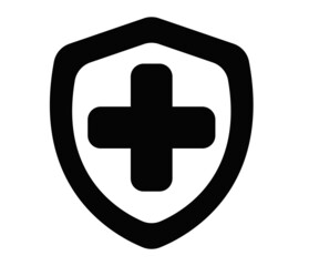 Obraz premium protection icon vector security medicine illustration