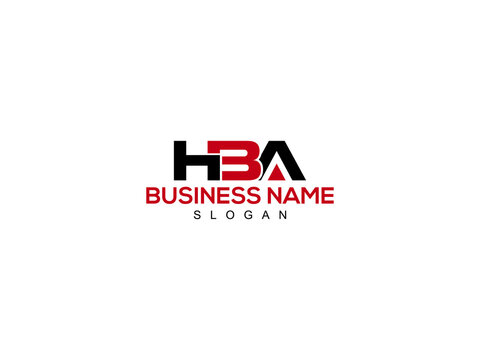  HBA Logo Letter Design For Business