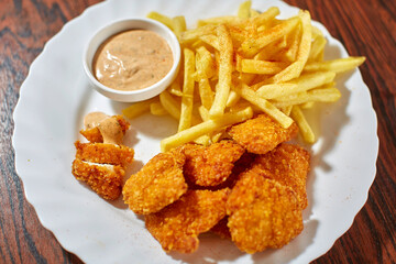 chicken pommes