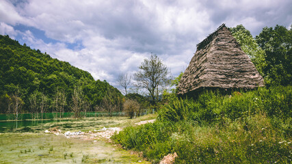 The sunken church in Geamana - Romania