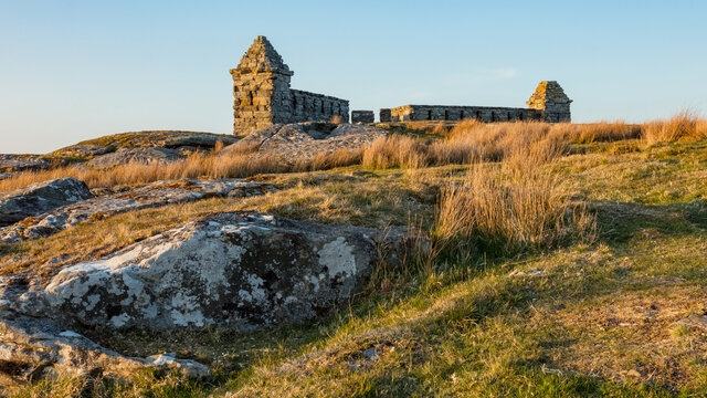 Codger Fort. A folly built at the roadside in the county of Northumberland, England, UK.