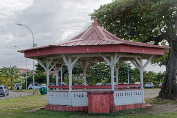 Kiosque de la place des palmiers à Cayenne - Guyane française