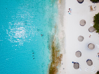  Cas Abou Beach on the caribbean island of Curacao, Playa Cas Abou in Curacao Caribbean tropical...