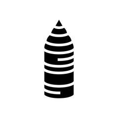 silicon material for semiconductor manufacturing glyph icon vector. silicon material for semiconductor manufacturing sign. isolated contour symbol black illustration