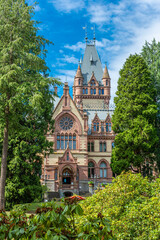 Schloss Drachenburg Castle is a palace in Konigswinter on the Rhine river near the city of Bonn, in Germany