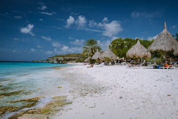  Cas Abou Beach on the caribbean island of Curacao, Playa Cas Abou in Curacao Caribbean tropical...