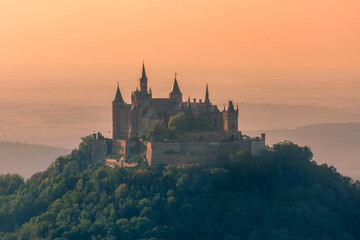 Fototapeta na wymiar The Hohenzollern castle of Germany