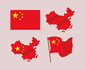 chinese flags designs