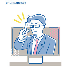 オンラインアドバイザー　男性