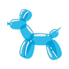 blue dog balloon
