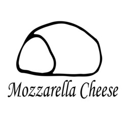 Mozzarella cheese doodle icon, vector illustration. Vector hand drawn sketch illustration in doodle outline style. Dairy product.