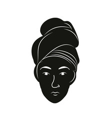 black woman head