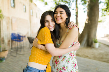 Naklejka premium We always joke and make each other laugh