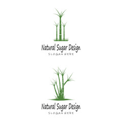 Sugar cane Logo Template vector symbol nature