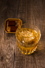 ウイスキーのロック