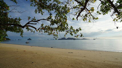 Morning on the peaceful beach of Thailand - 431083025