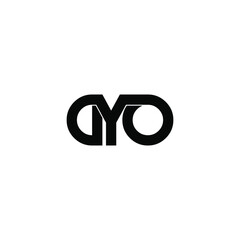 Fototapeta premium dyo letter original monogram logo design