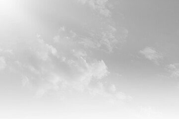 Black sky with white cloud. Dark background before Rainstorm.