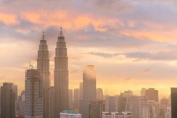 View of downtown Kuala Lumpur city skyline