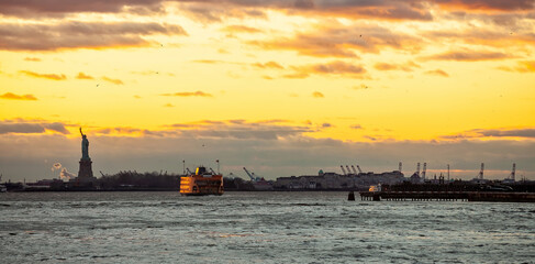 The statue of Liberty in Manhattan, New York City