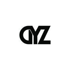 dyz letter original monogram logo design