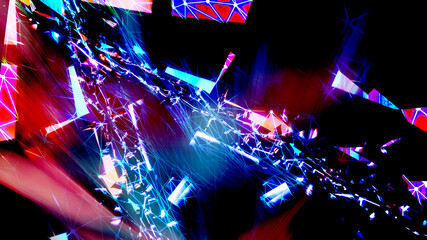 Backdrop colorful fantasy art style gradient the distribution of light abstract 3d background art colors bokeh and blur.