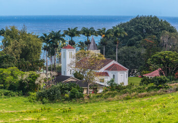 Fototapeta na wymiar St. Mary's Catholic Church, Hana, Maui, Hawaii, USA