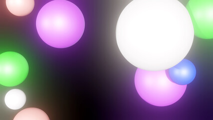 Circle backdrop colorful fantasy art style gradient the distribution of light abstract 3d background art colors bokeh and blur.